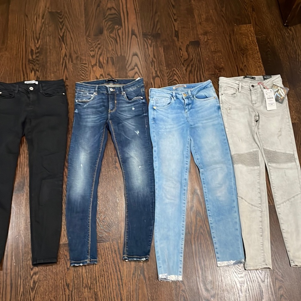 Bundle of Zara jeans. Size 4. Some new with tags.